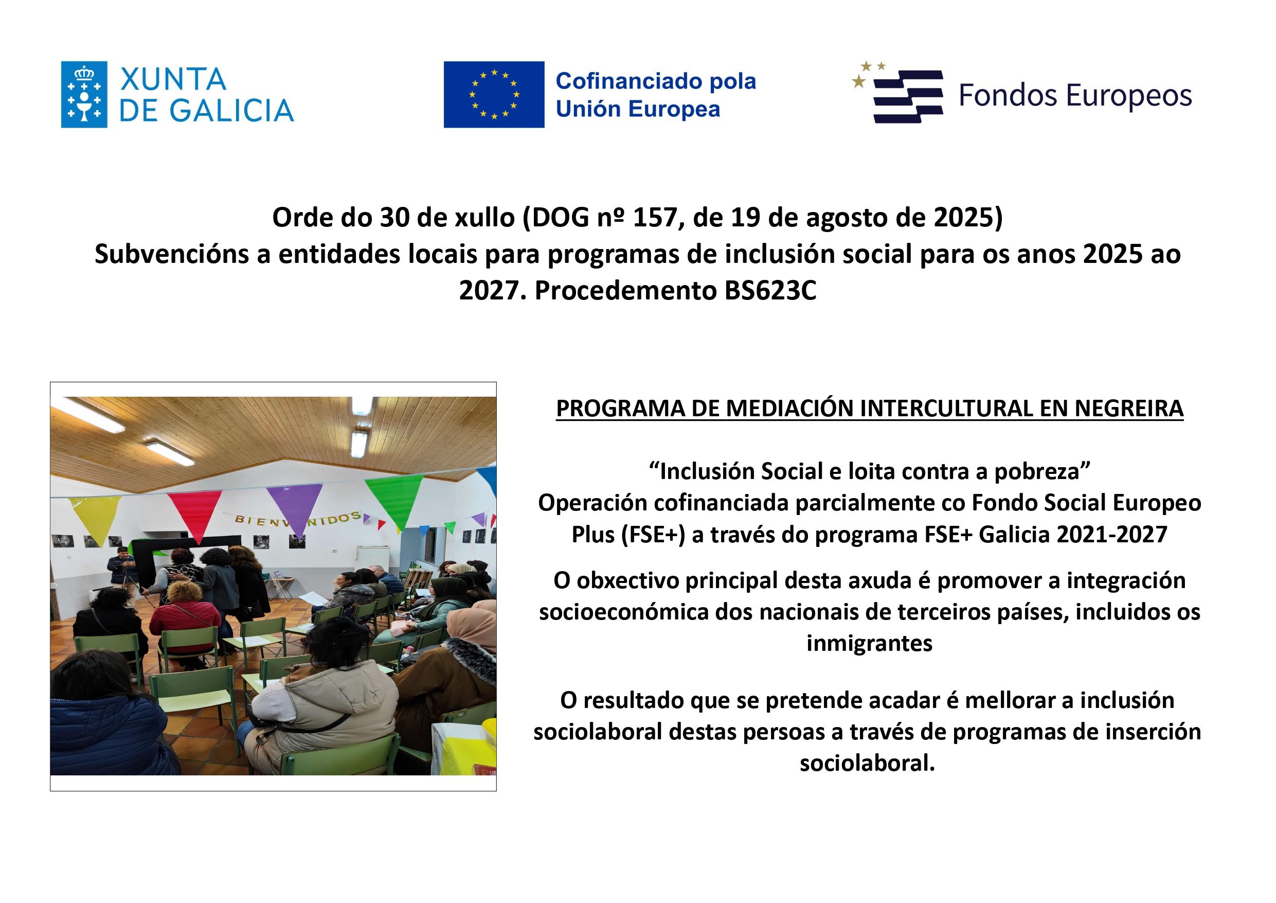 PROGRAMA DIRIXIDO A POBOACION INMIGRANTE